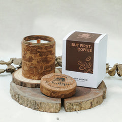 BUT FIRST COFFEE - Coffee Natural Coconut and Soy Wax Blend Aromatherapy Scented Candles