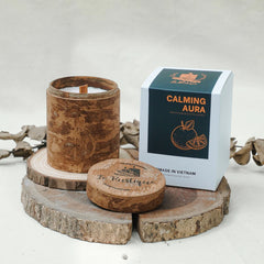 CALMING AURA - Meditation Natural Coconut and Soy Wax Blend Aromatherapy Scented Candles