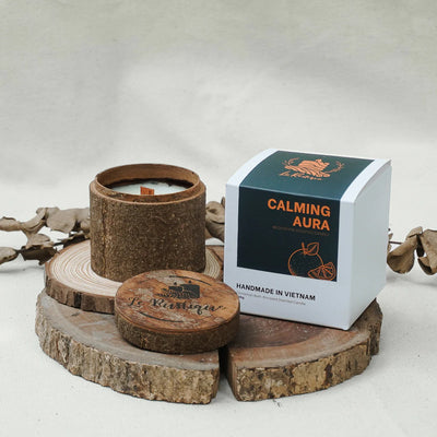 CALMING AURA - Meditation Natural Coconut and Soy Wax Blend Aromatherapy Scented Candles