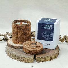 FRESH RAINFALL - Refresh Natural Coconut and Soy Wax Blend Aromatherapy Scented Candles