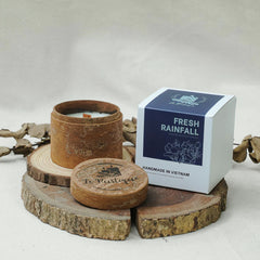 FRESH RAINFALL - Refresh Natural Coconut and Soy Wax Blend Aromatherapy Scented Candles