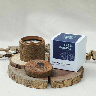 FRESH RAINFALL - Refresh Natural Coconut and Soy Wax Blend Aromatherapy Scented Candles