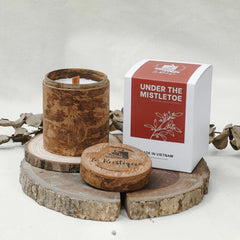 UNDER THE MISTLETOE - Christmas Natural Coconut and Soy Wax Blend Aromatherapy Scented Candles