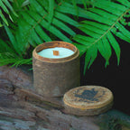 'Forrest Haven' natural scented candle for relaxing with organic essential oil