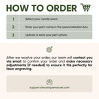 Personalized Dog Memorial Candles 6.5oz