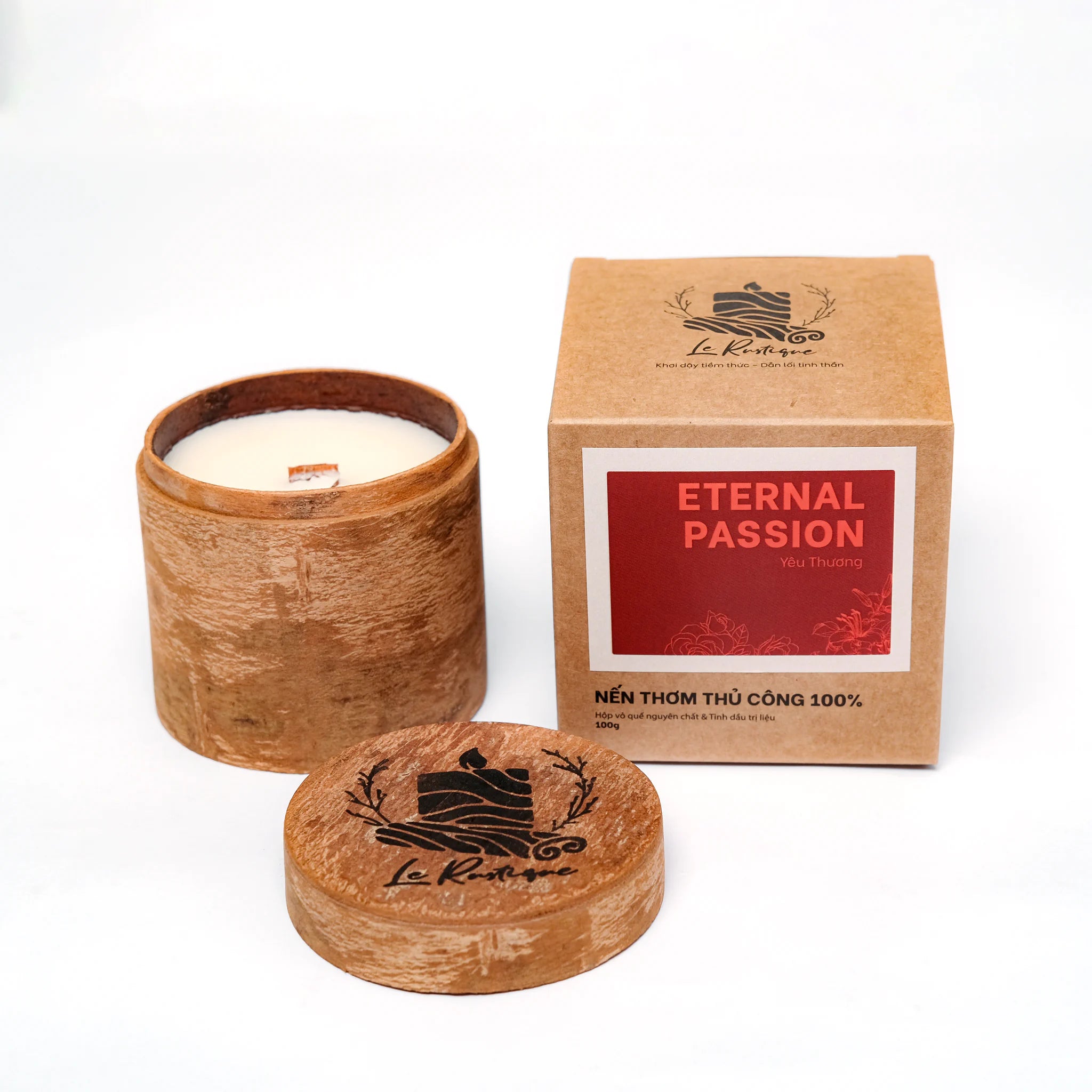 Eternal Passion candle shaven 3.2oz with craft packing box