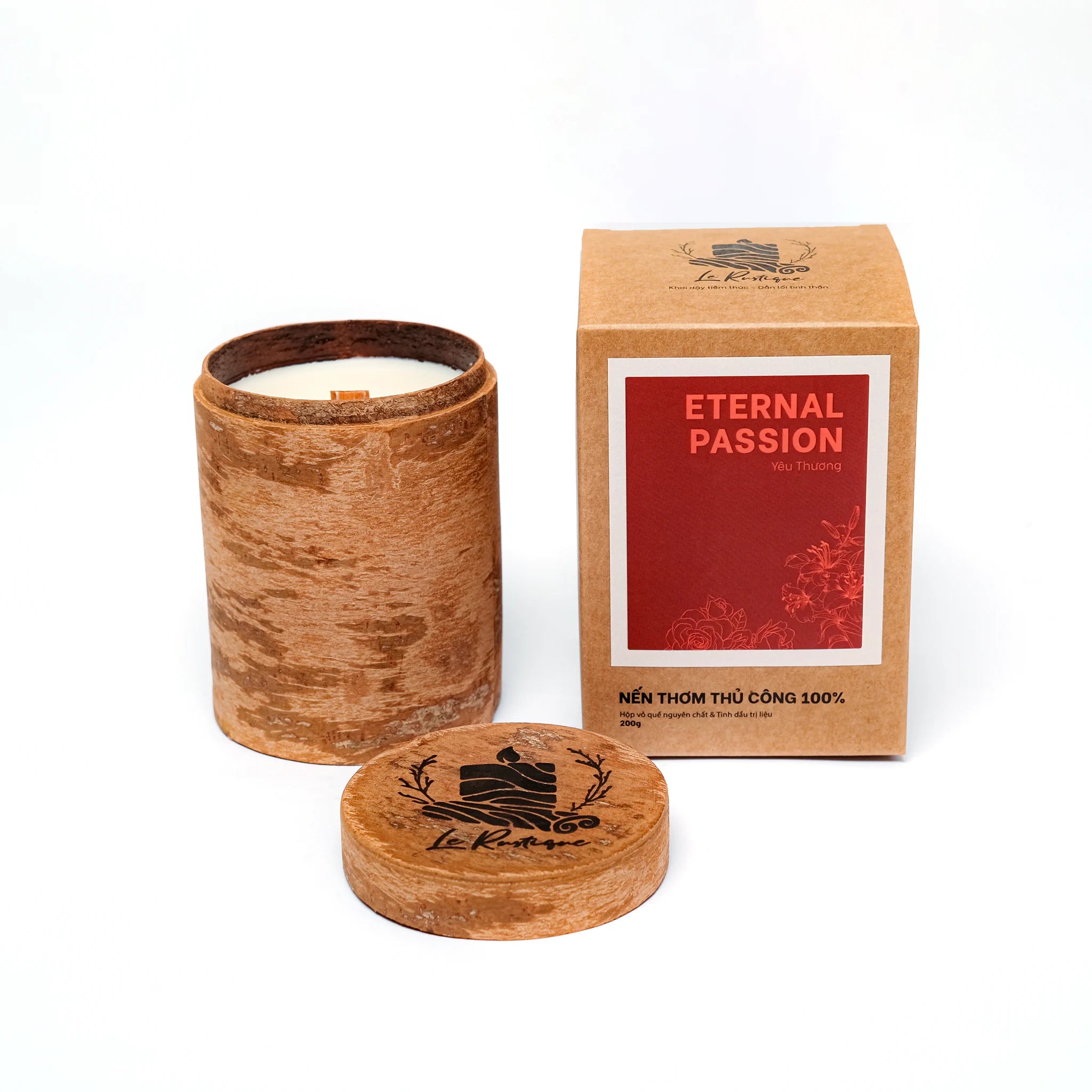 Eternal Passion candle shaven 6.5oz with craft packing box