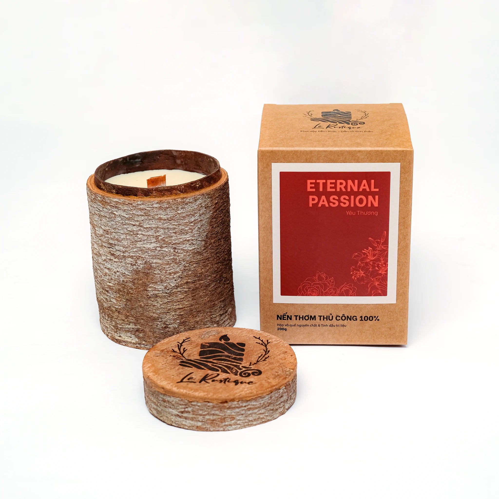 Eternal Passion candle unshaven 6.5oz with craft packing box