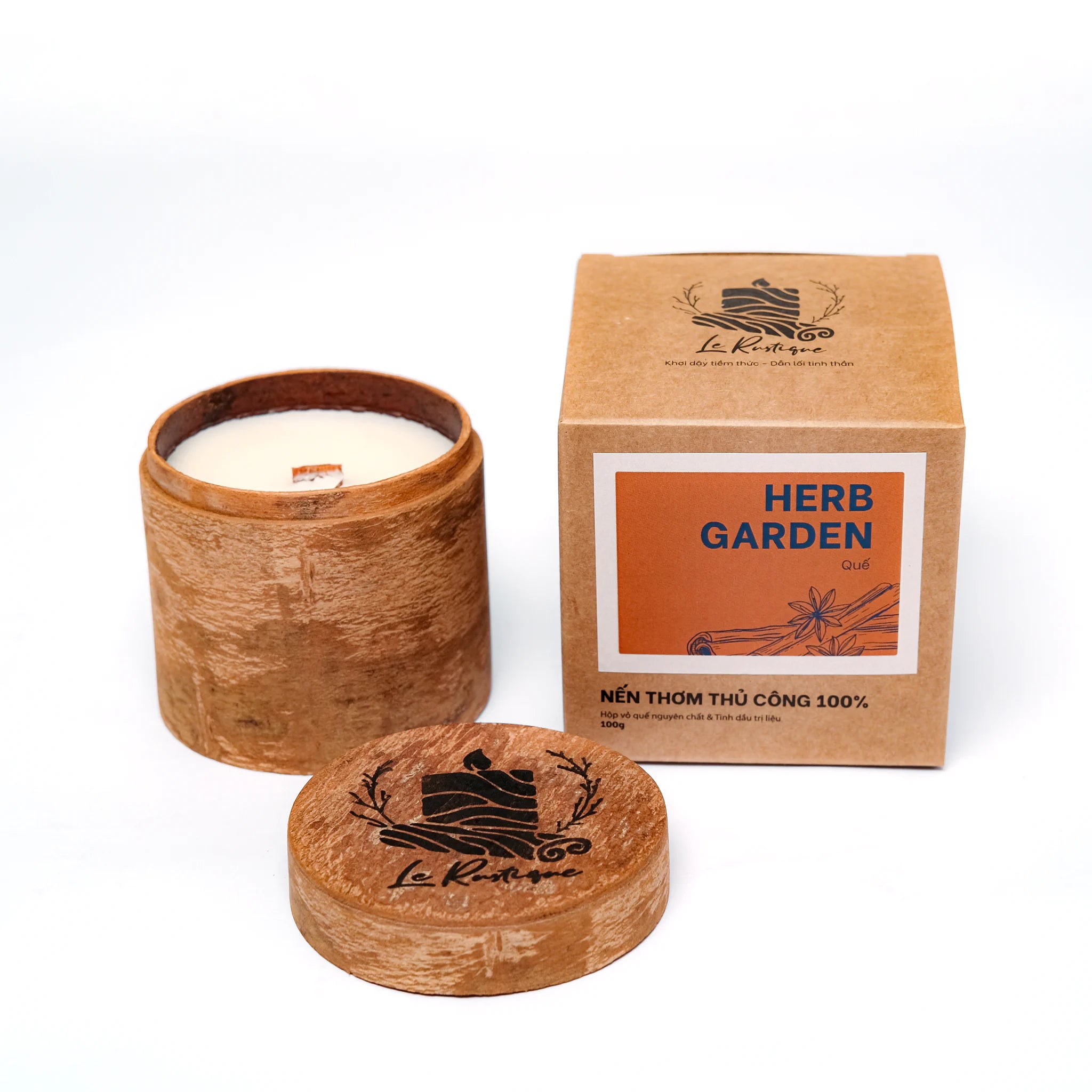 Herb Garden soy wax candle 3.2oz shaven with craft packing box