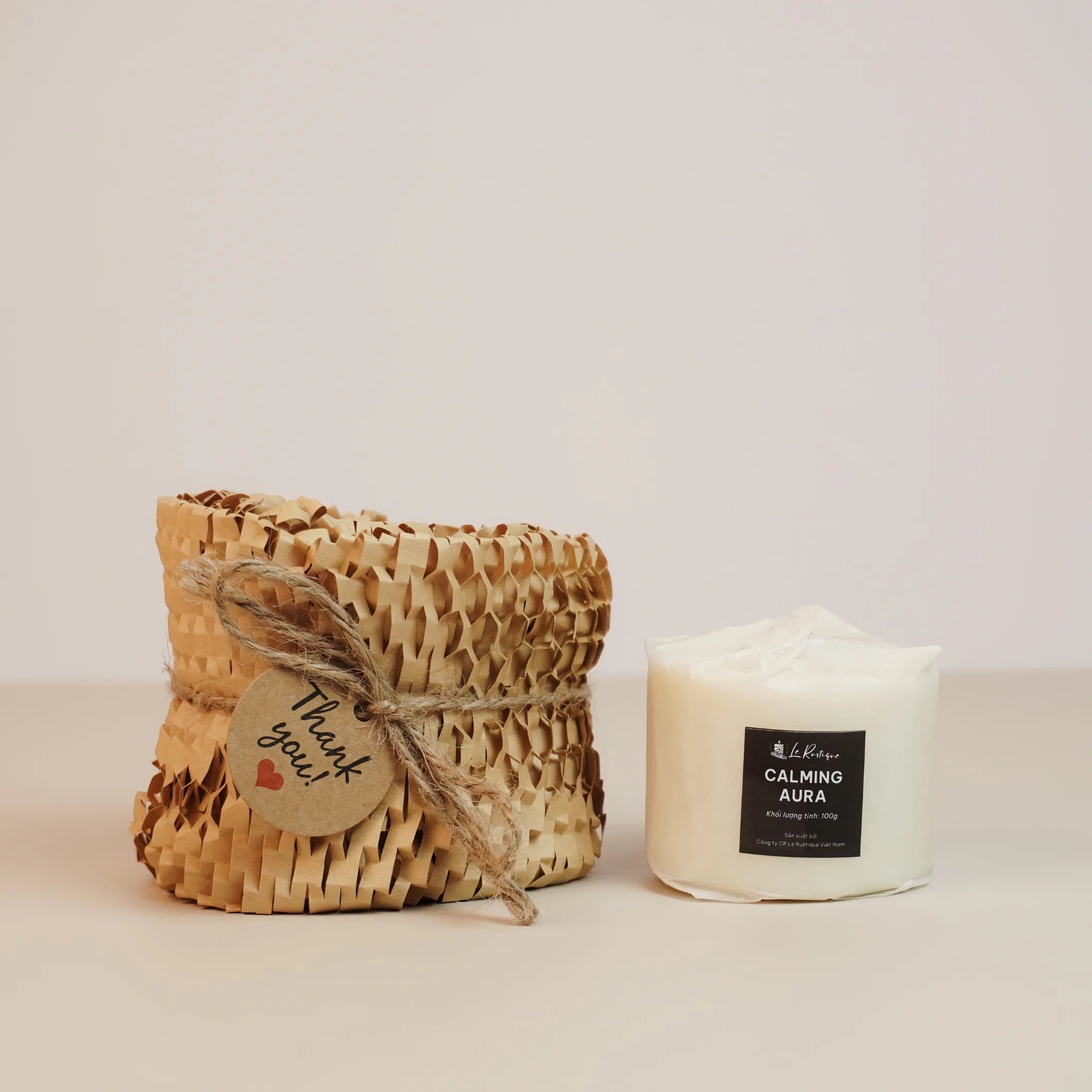 soy wax candle refill 3.2oz and packaging