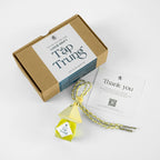Lucid Drift hanging diffuser with packaging and a 'Thank you' card on a white background