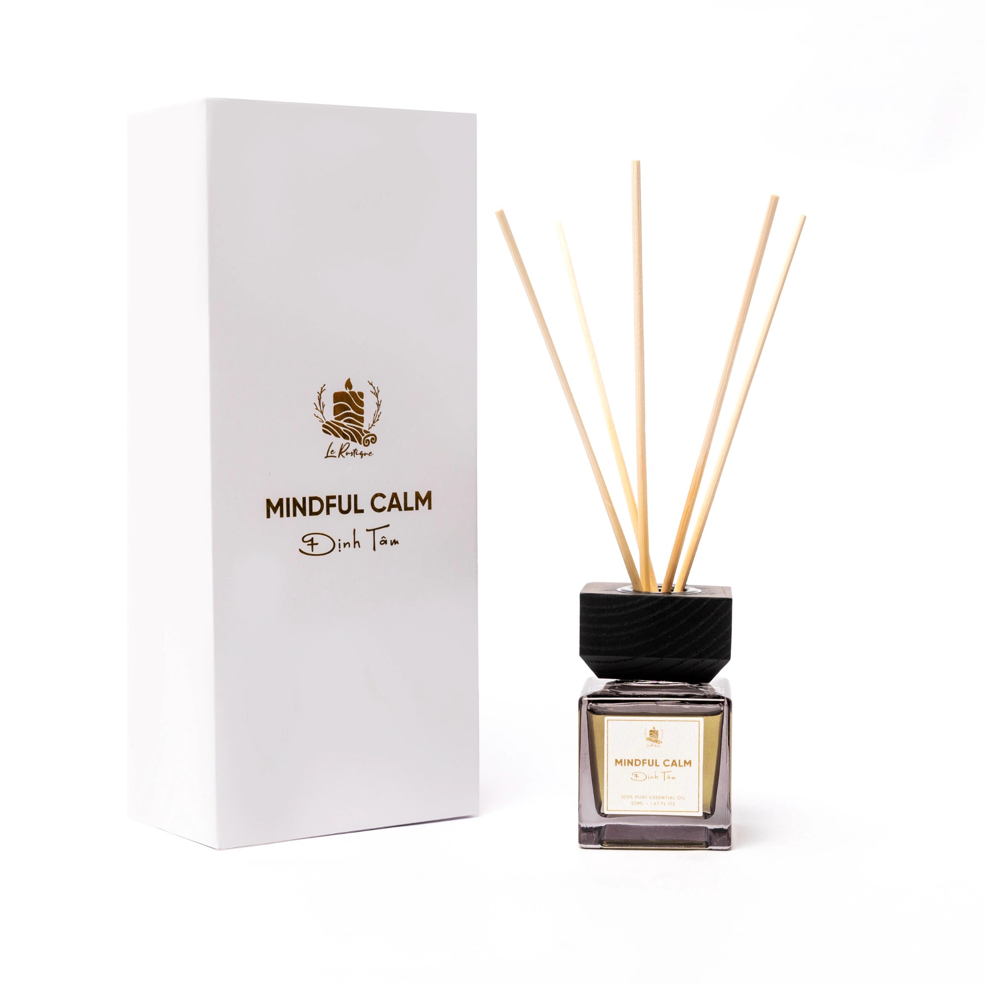 Mindful Calm Reed Diffuser with Essential Oil – 50ML