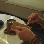 video about use calming aura aroma scented candle for relaxing and meditation