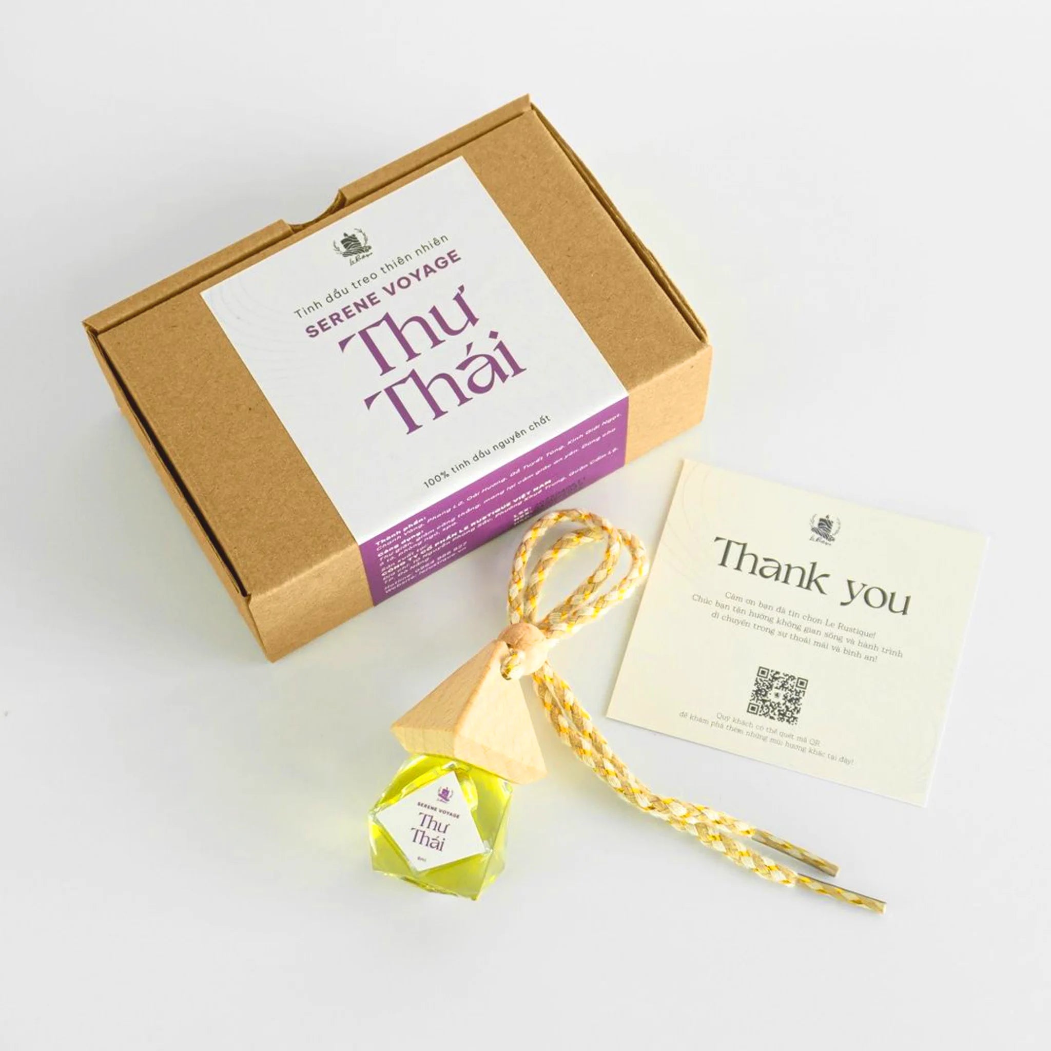 Serene Voyage hanging diffuser with craft packaging